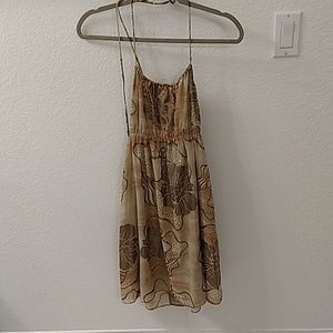 New DKNY jeans halter chiffon dress Sz S